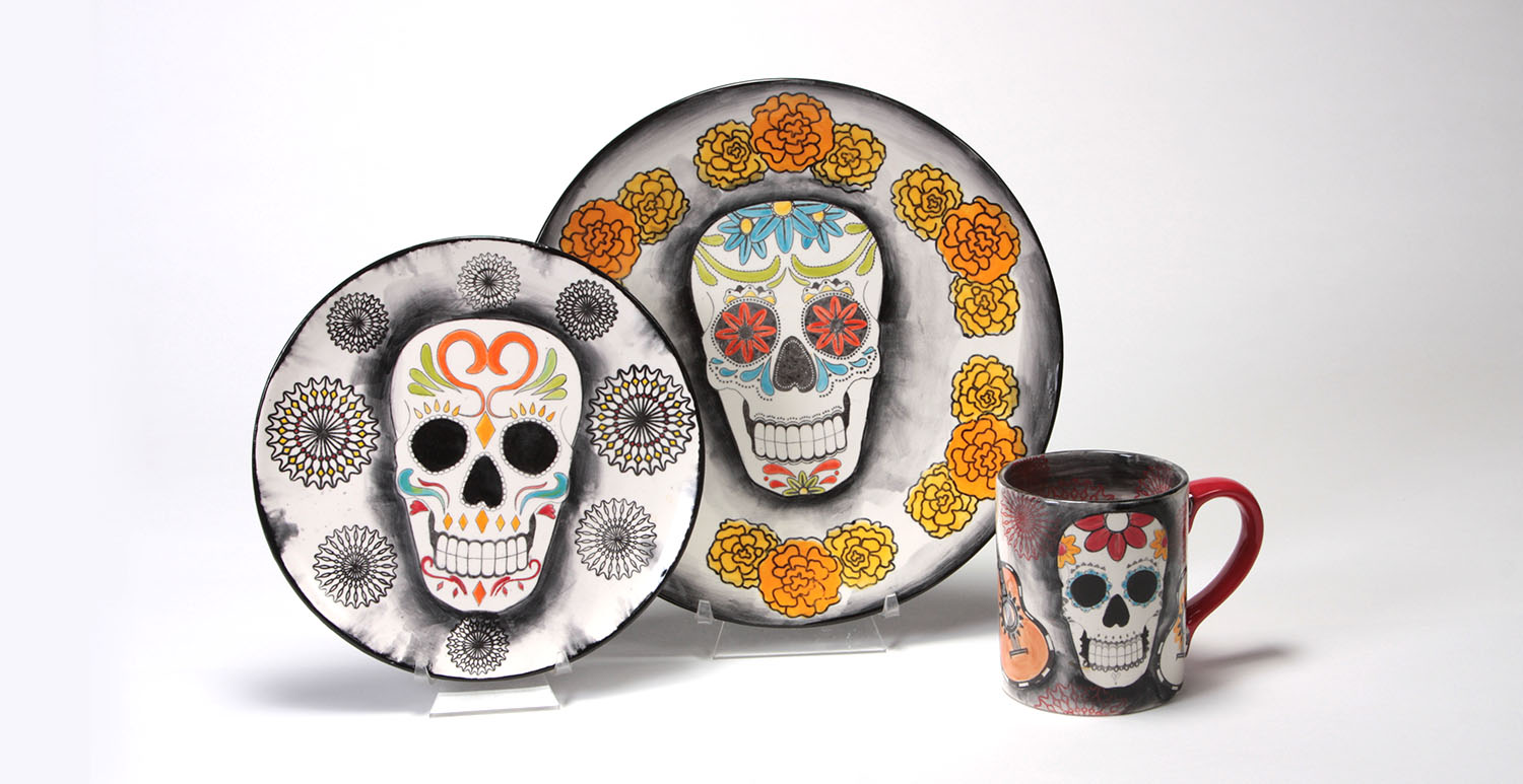 Day of the Dead Place Setting