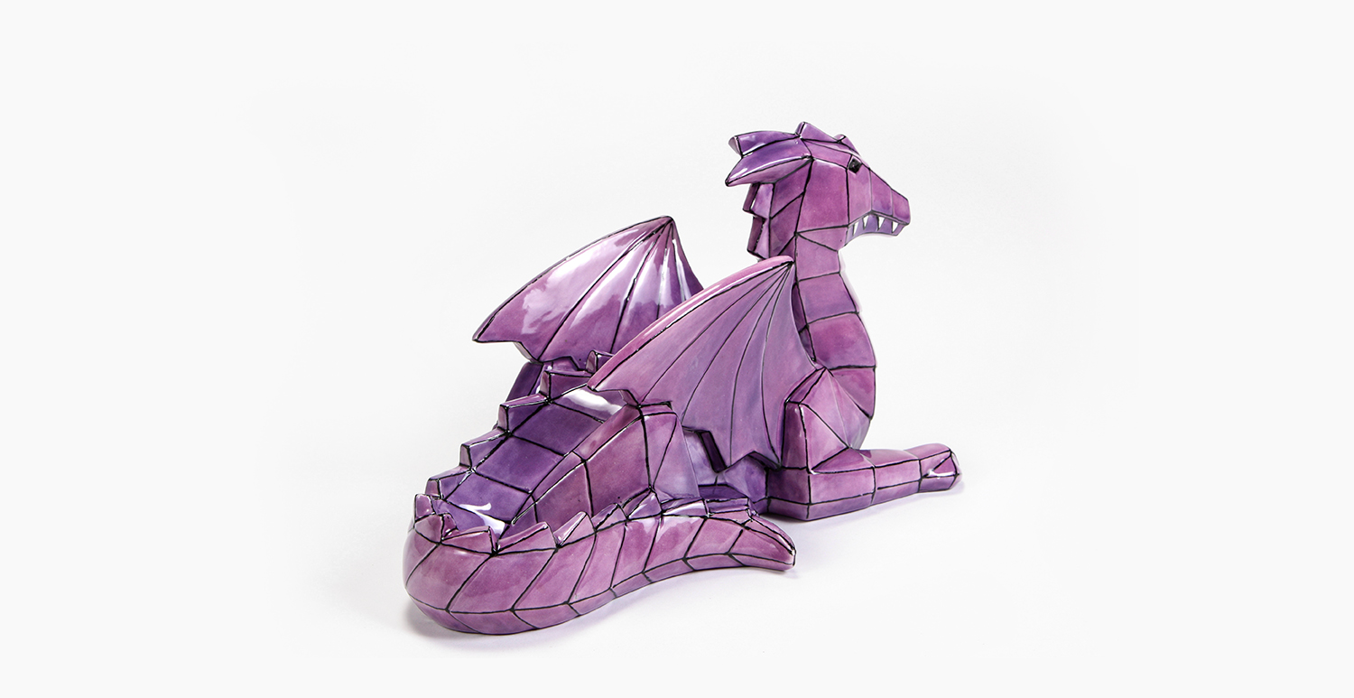 Faceted Purple Dragon