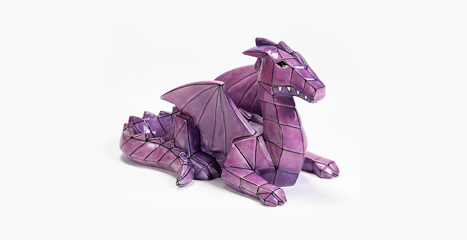 Faceted Purple Dragon