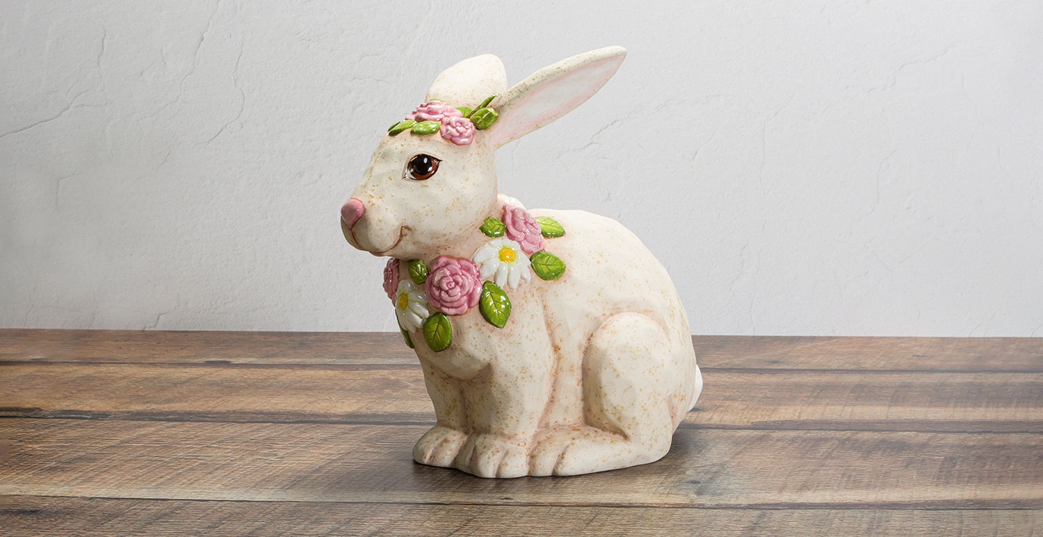 Spring Floral Rabbit