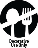 Dinnerware safe with clear glaze