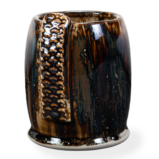 SW-128 Cordovan over SW-118 Sea Salt