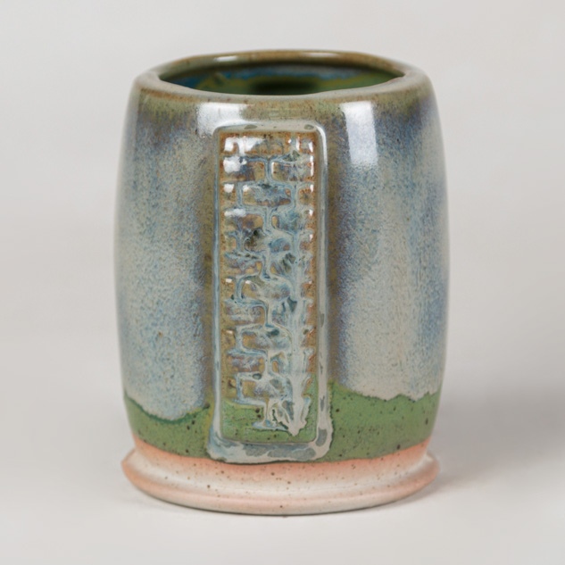 SW-131 Birch over SW-224 Tropical Teal on EG-002 Speckled Buff Engobe