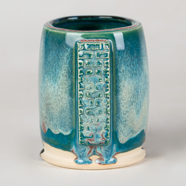 SW-169 Frosted Lemon over SW-224 Tropical Teal