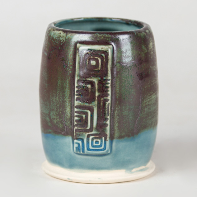 SW-128 Cordovan over SW-212 Peacock