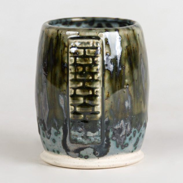 SW-218 Micro Ash over SW-147 Moonscape on EG-002 Speckled Buff Engobe