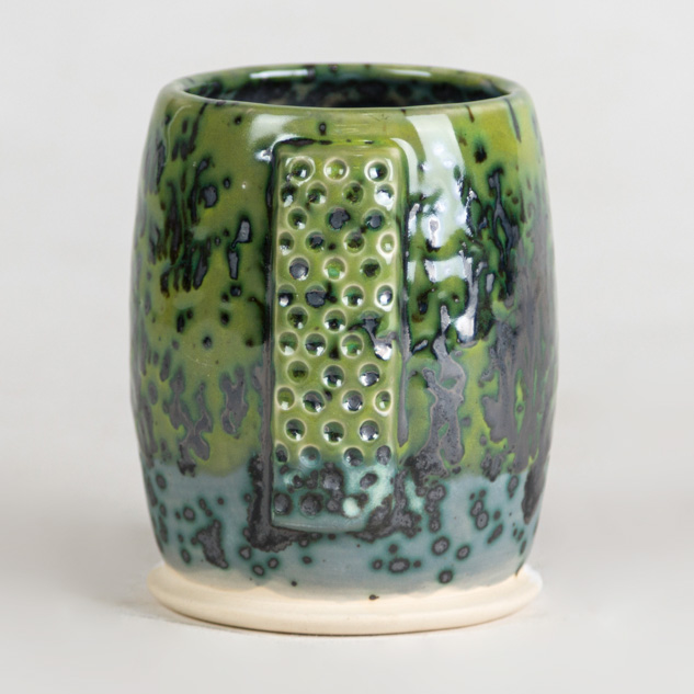 SW-253 Green Opal over SW-147 Moonscape