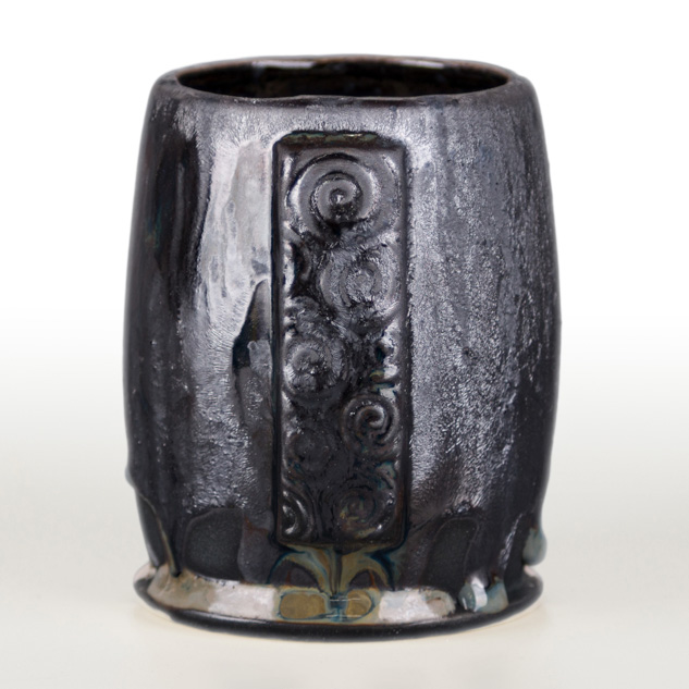 SW-131 Birch over SW-220 Black Timber on EG-005 Black Engobe