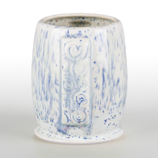 SW-251 Pink Opal over SW-221 Mint Speck on EG-001 White Engobe