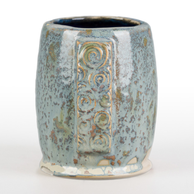 EL-107 Amber Ash over SW-223 Milk Glass