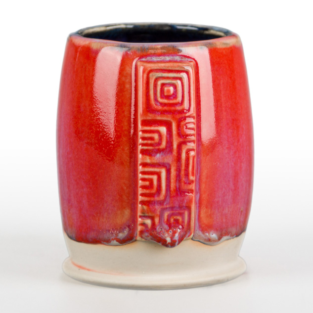 SC-73 Candy Apple Red over SW-223 Milk Glass