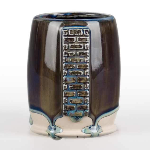 SW-217 Micro Cerulean over SW-223 Milk Glass