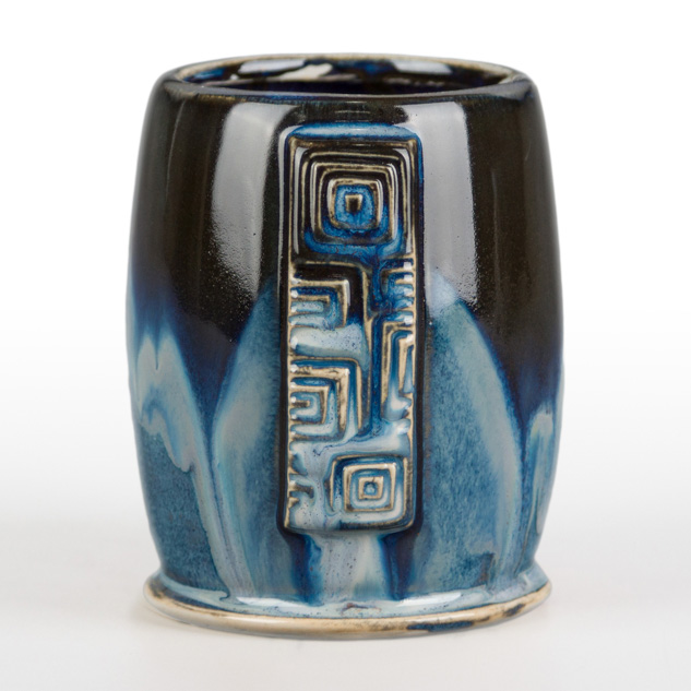 SW-223 Milk Glass over SW-402 Dark Flux