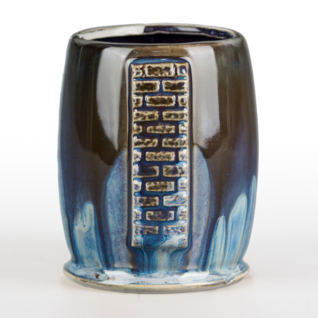 SW-402 Dark Flux over SW-223 Milk Glass