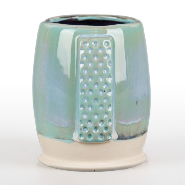 SW-515 Aqua Gloss over SW-223 Milk Glass