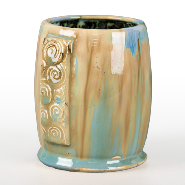 SW-222 Green Jasper over EL-124 Stormy Blue