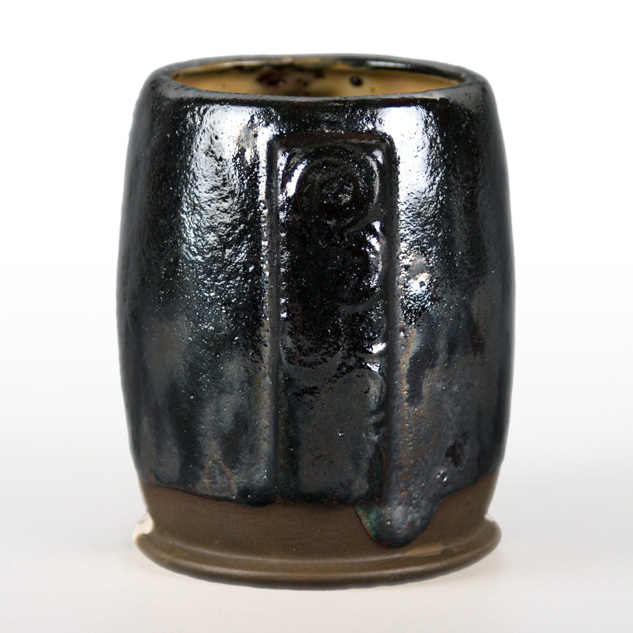 SW-222 Green Jasper over SW-140 Black Matte on EG-004 Dark Brown Engobe