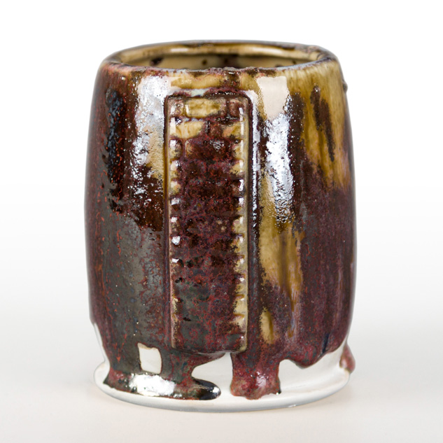 SW-222 Green Jasper over SW-204 Amber Topaz on EG-001 White Engobe