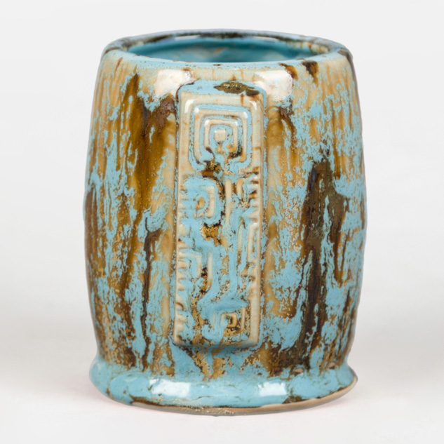 SW-515 Aqua Gloss over SW-155 Winter Wood