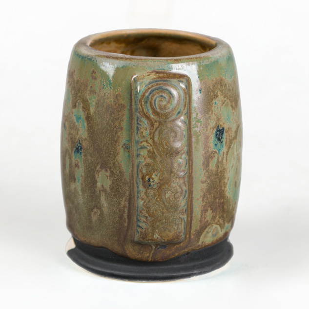 SW-146 Aurora Green over SW-127 Olivine on EG-005 Black Engobe