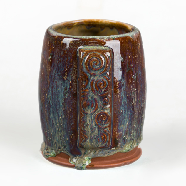 SW-148 Lime Shower over SW-127 Olivine on EG-003 Brick Red Engobe