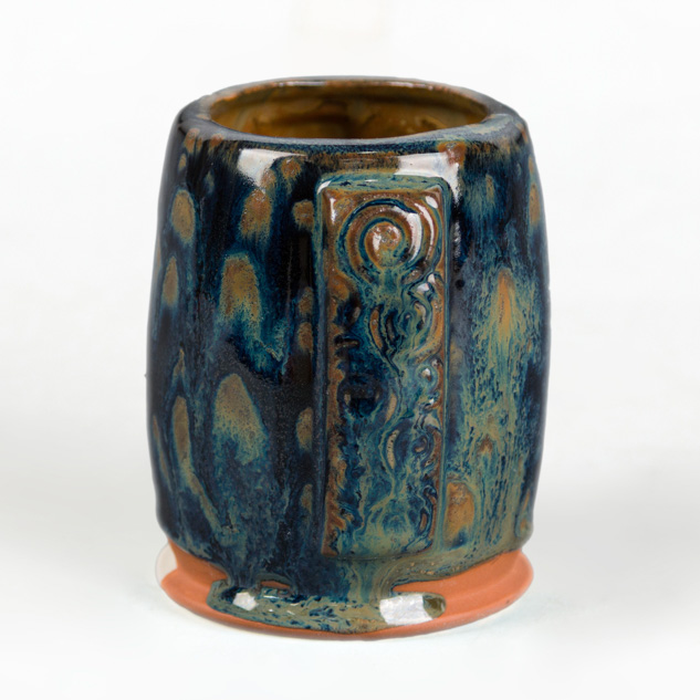 SW-181 Night Moth over SW-127 Olivine on EG-007 Terracotta Engobe