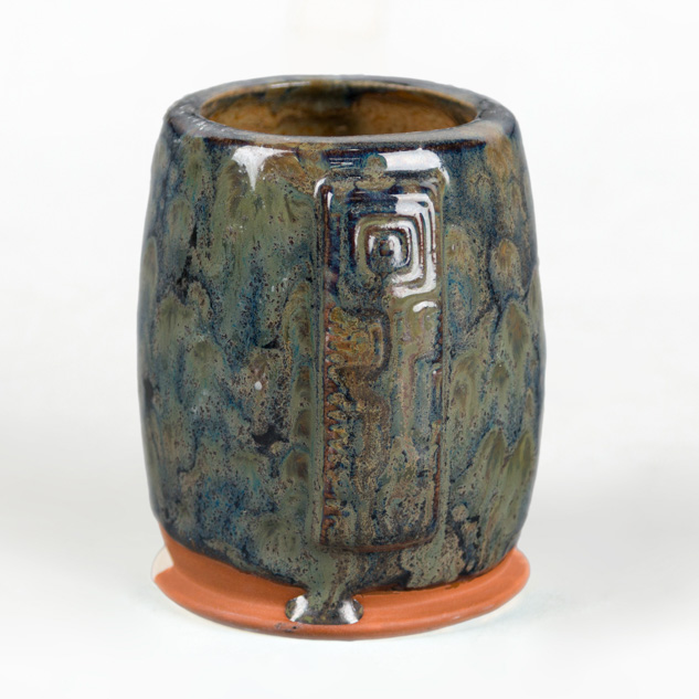 SW-181 Night Moth over SW-127 Olivine on EG-007 Terracotta Engobe