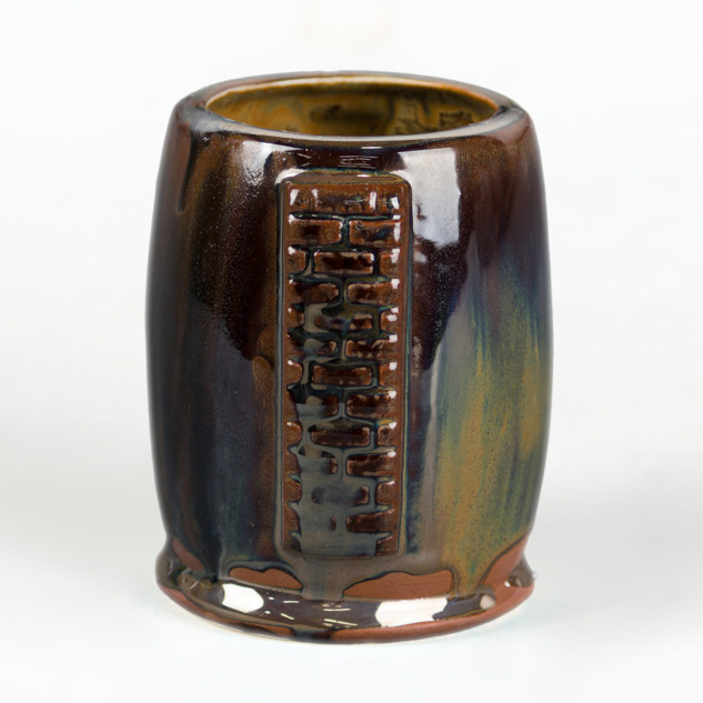 SW-203 Root Beer over SW-127 Olivine on EG-003 Brick Red Engobe