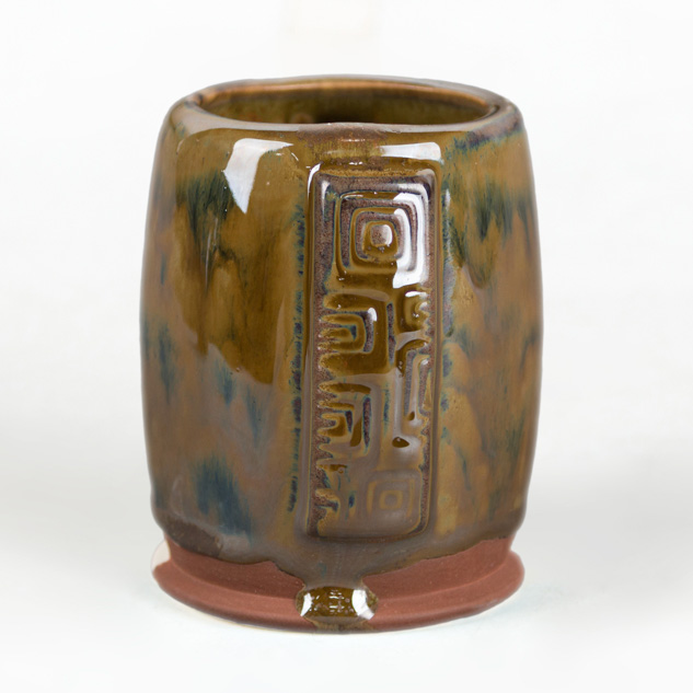 SW-203 Root Beer over SW-127 Olivine on EG-003 Brick Red Engobe