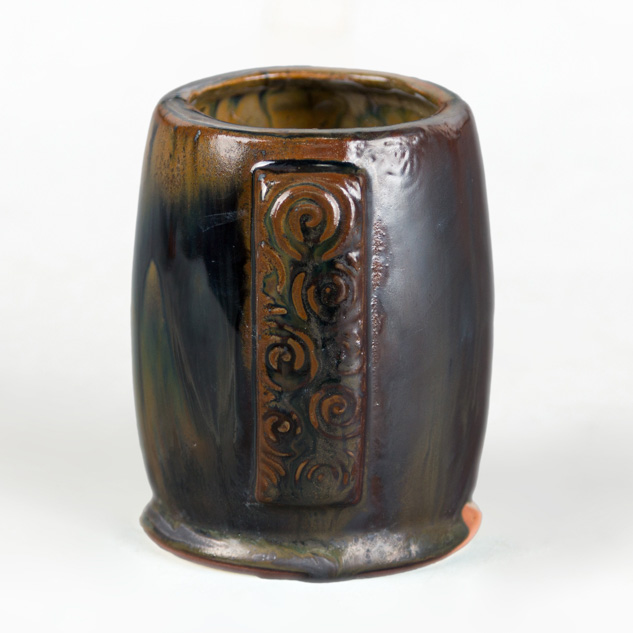 SW-220 Black Timber over SW-127 Olivine on EG-007 Terracotta Engobe