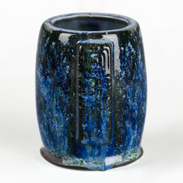 SW-148 Lime Shower over SW-116 Robin’s Egg on EG-006 Sparkle Black Engobe