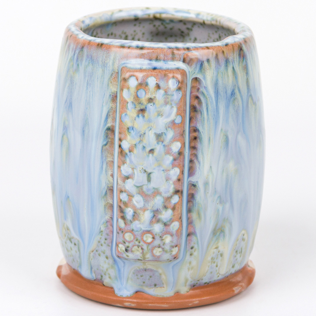 SW-187 Himalayan Salt over SW-225 Lily Pad on EG-007 Terracotta Engobe